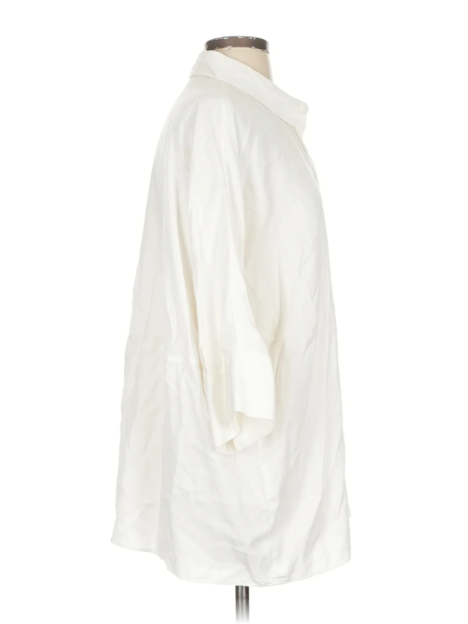 3/4 Sleeve Button Down Shirt