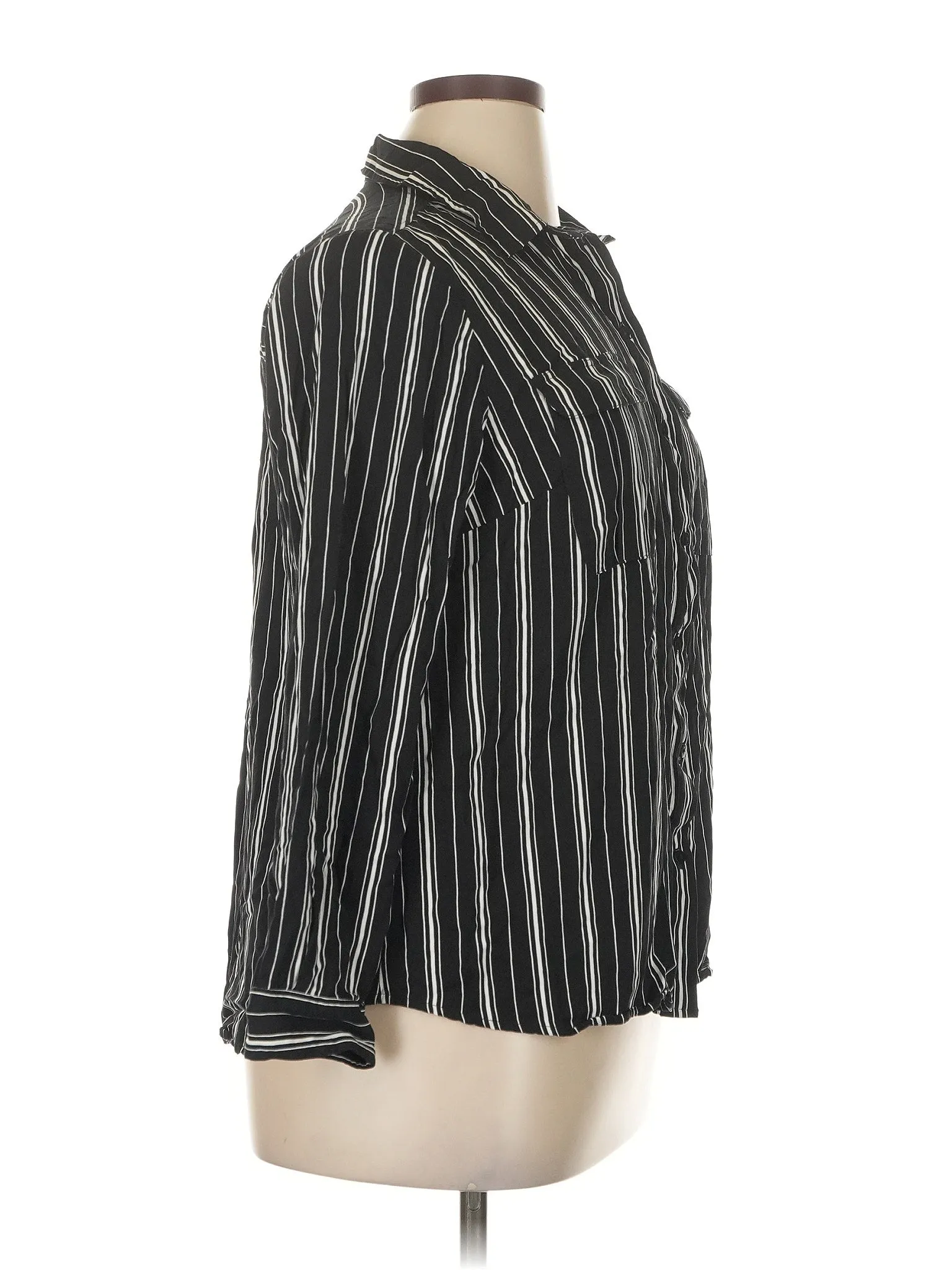 3/4 Sleeve Button Down Shirt