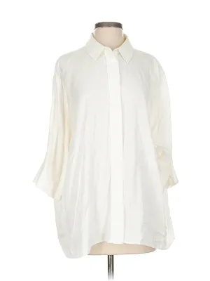 3/4 Sleeve Button Down Shirt