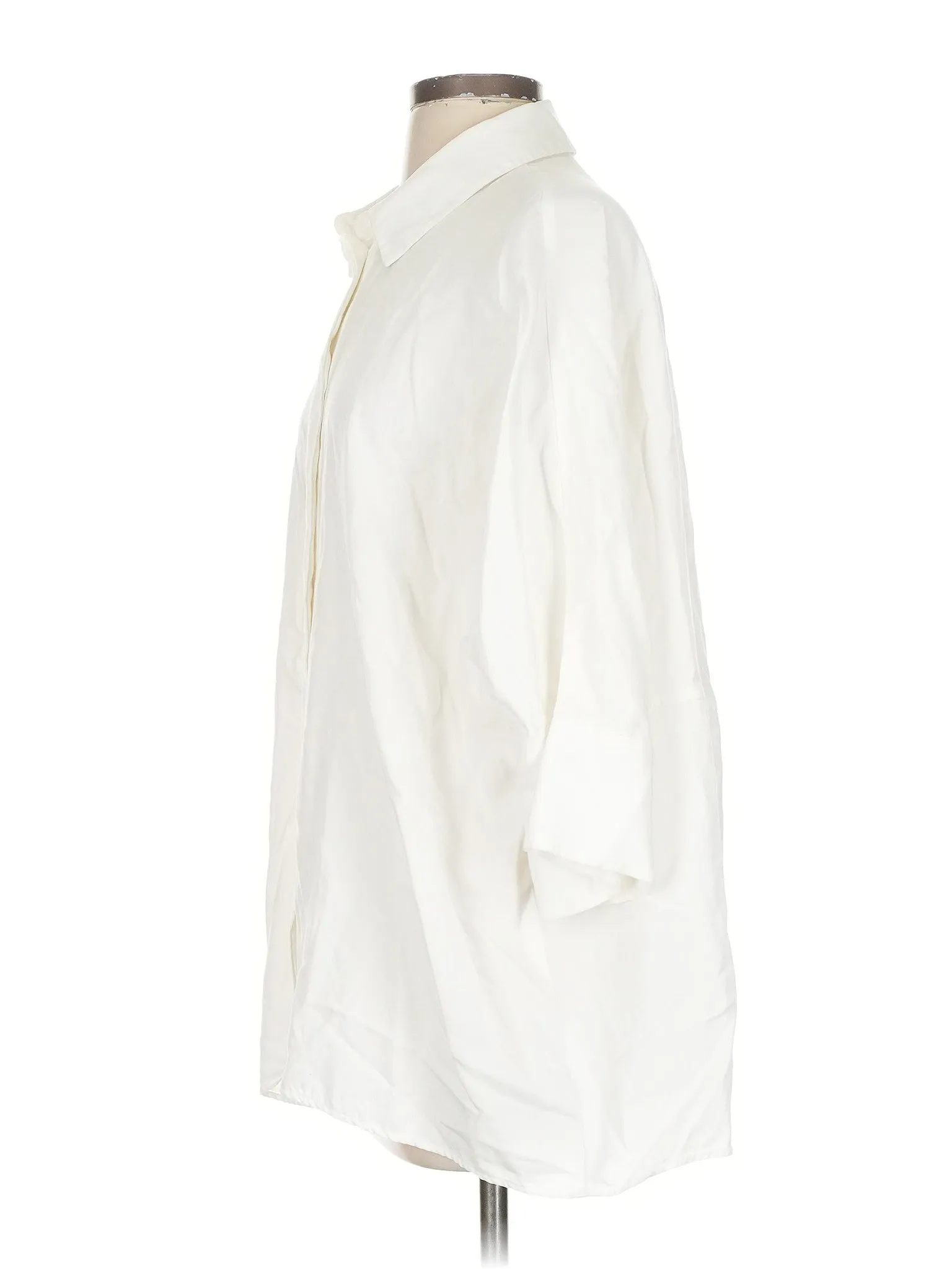 3/4 Sleeve Button Down Shirt