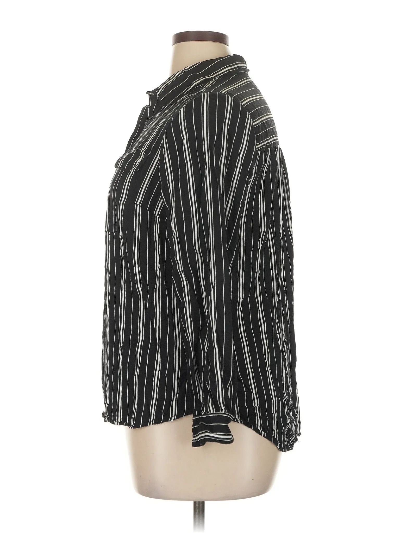 3/4 Sleeve Button Down Shirt
