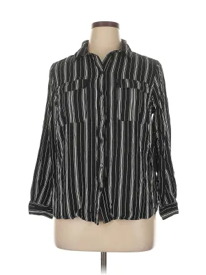 3/4 Sleeve Button Down Shirt