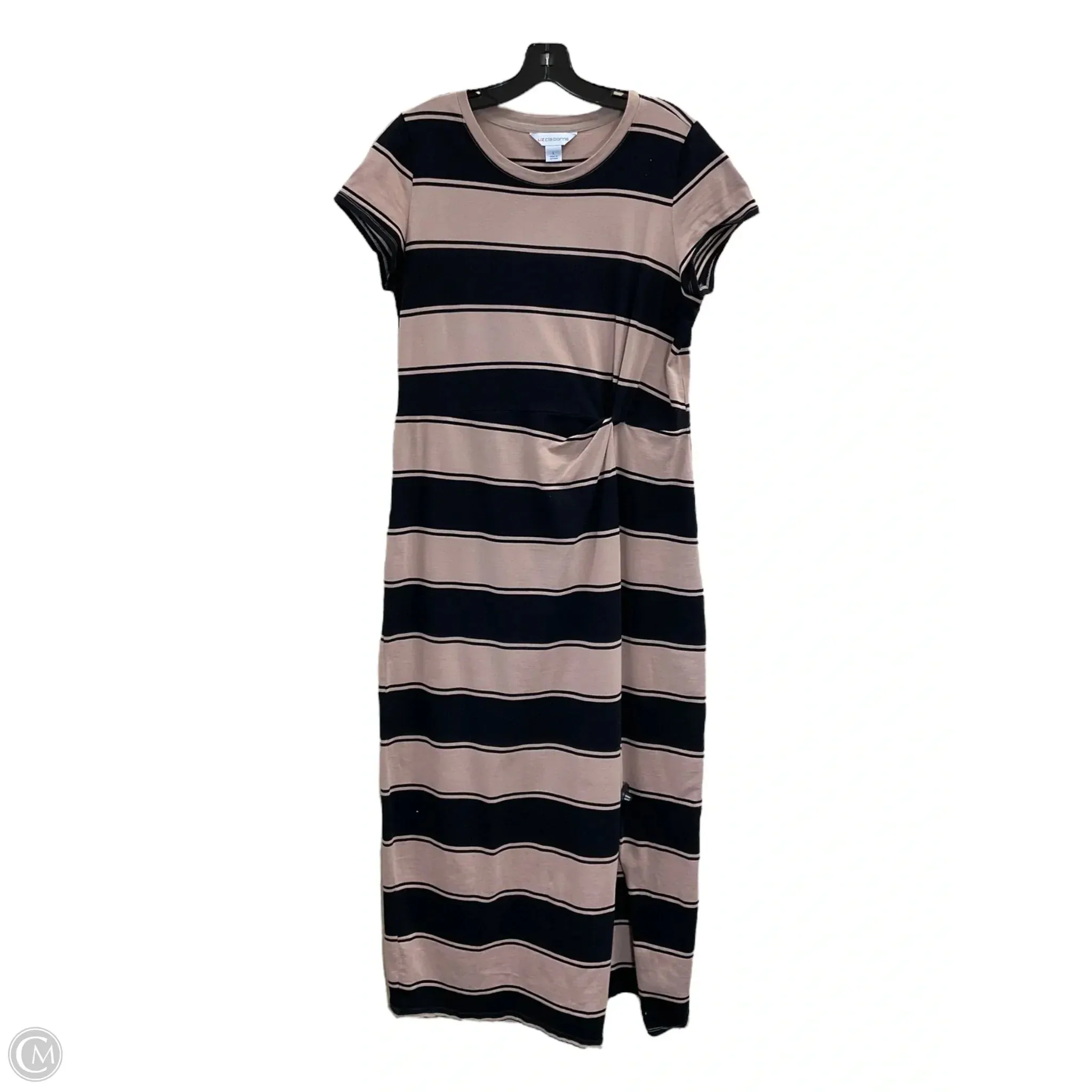 Dress Work By Liz Claiborne In Black & Tan. Size: L