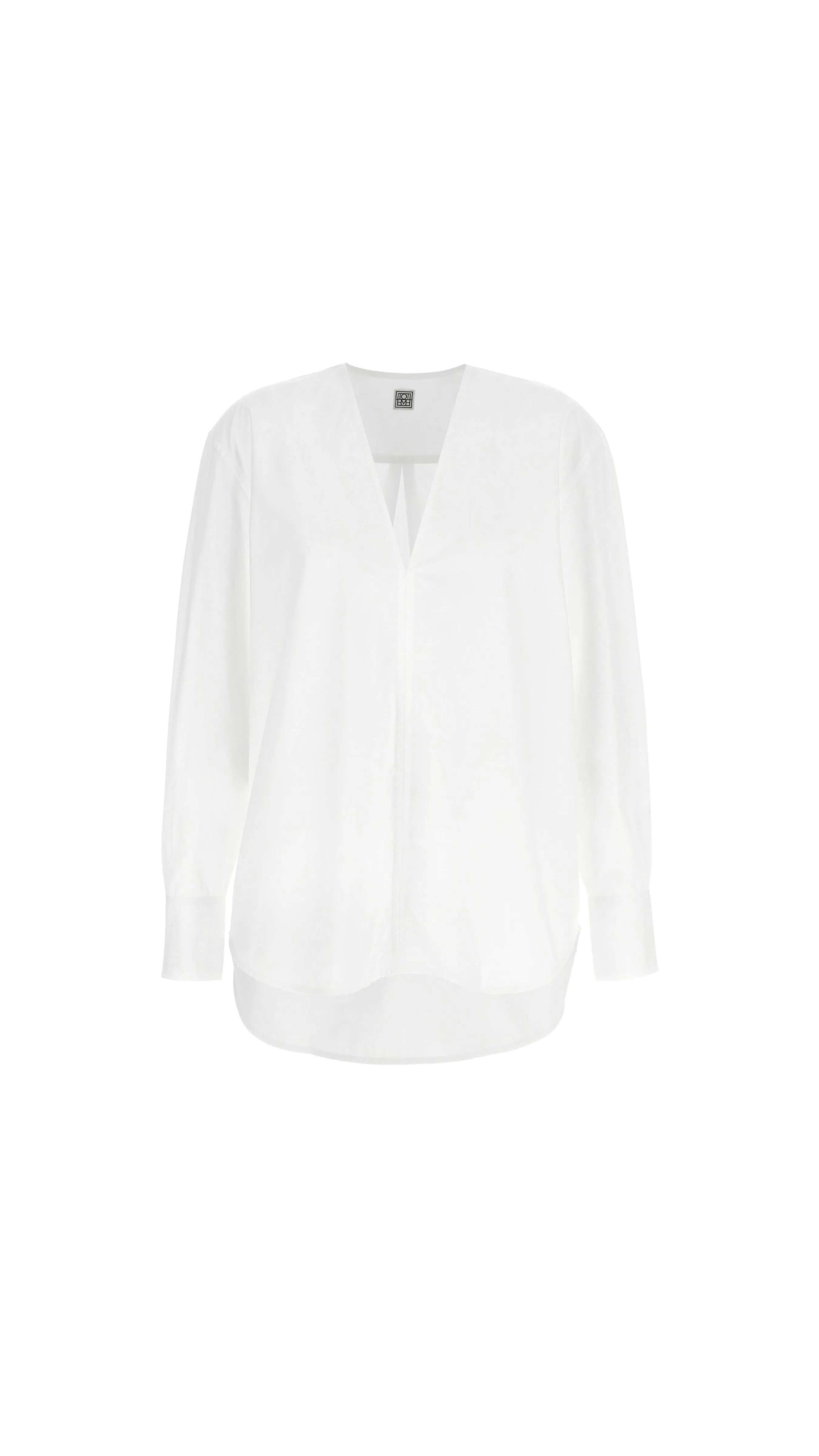 V-neck Blouse - White